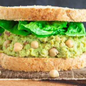 smashed chickpea salad