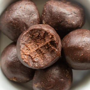 no bake brownie bites