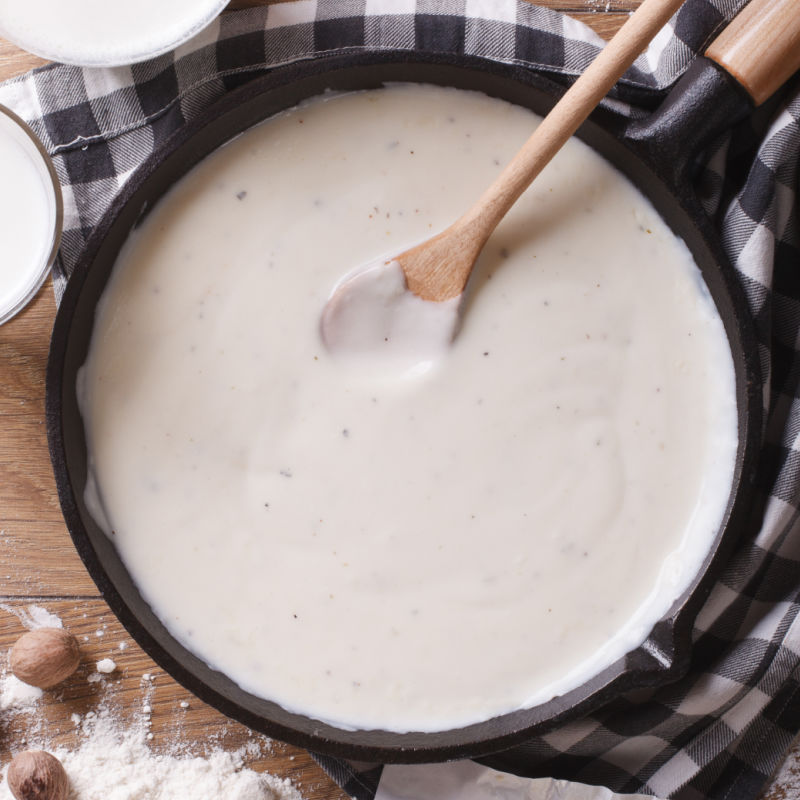 bechamel sauce with cheese