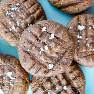 vegan chocolate peanut butter cookies