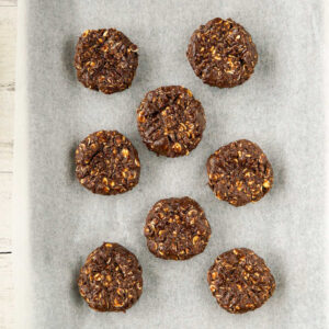 no bake chocolate peanut butter oatmeal cookies